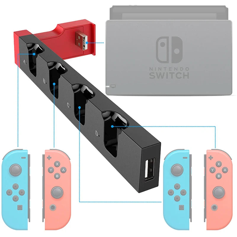 Oplaadstation Nintendo switch Joycons