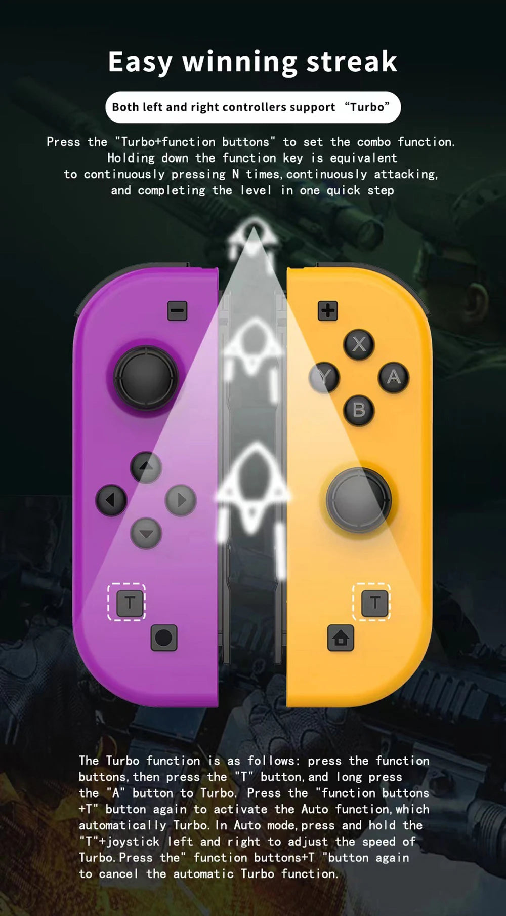 Joycons voor de Nintendo switch