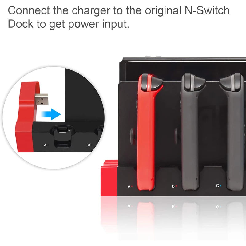 Oplaadstation Nintendo switch Joycons